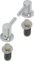 Geberit Scharniere (Set), für WC-Sitz (2 Stück), Farbe silberfarben Bild 1
