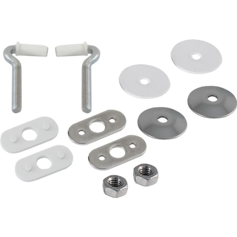 Geberit Scharniere (Set), für WC-Sitz Bambini, Befestigung von unten, Farbe silberfarben Bild 1