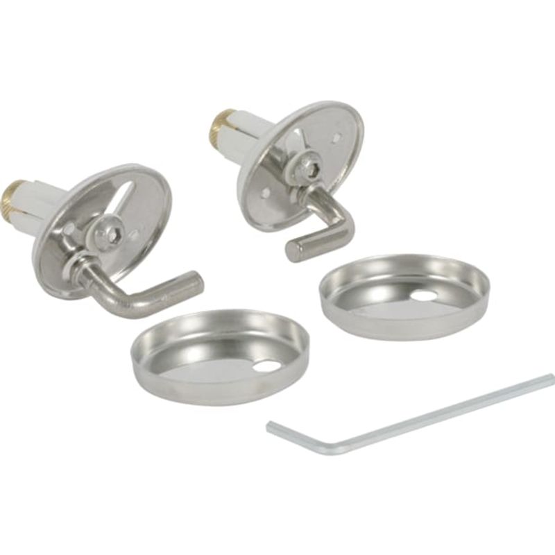 Geberit Set Scharniere, für WC-Sitz Eurotrend, Farbe silberfarben Bild 1
