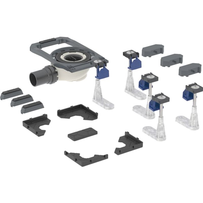 Geberit DW-Abl. mit 5 l. Füssen für CleanFloor30 Duschflaesche integriert, Siphonhöhe 50 mm Bild 1
