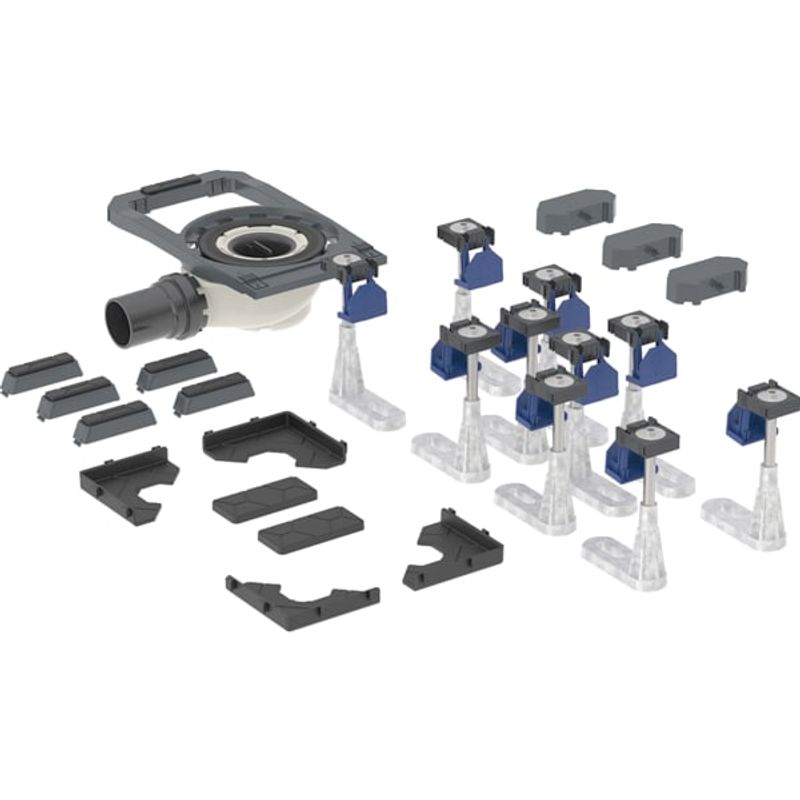 Geberit DW-Abl. mit 10 l Füssen für CleanFloor30 Duschflaesche integriert, Siphonhöhe 50 mm Bild 1