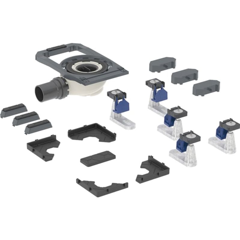 Geberit DW-Abl, mit 5 Füssen für CleanFloor30 Duschflaesche integriert, Siphonhöhe 50 mm Bild 1