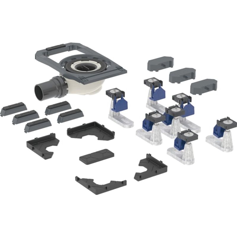 Geberit DW-Abl, mit 7 Füssen für CleanFloor30 Duschflaesche integriert, Siphonhöhe 50 mm Bild 1