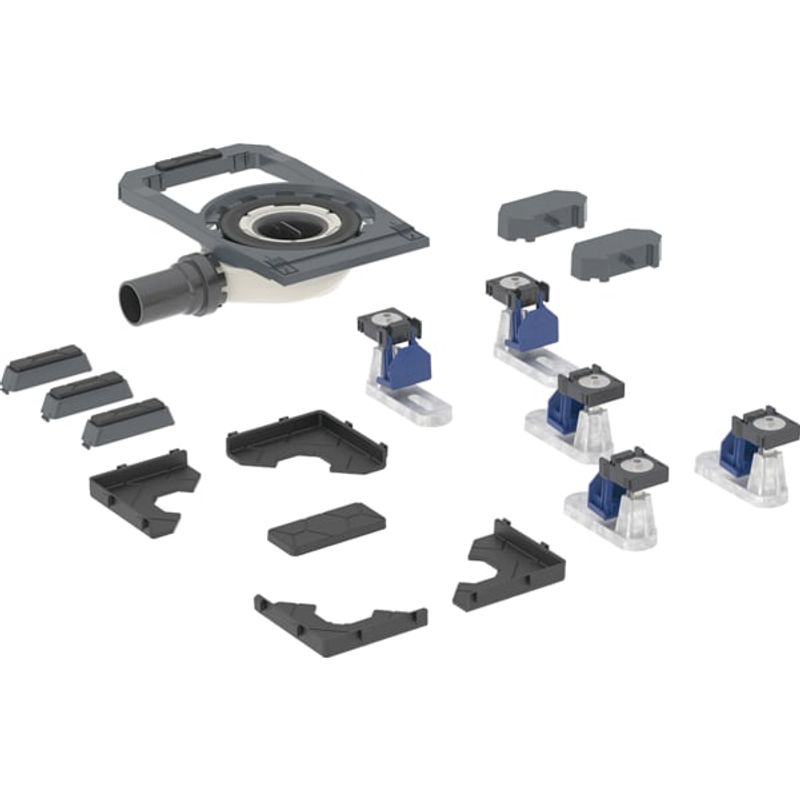 Geberit DW-Abl, mit 5 Füssen für CleanFloor30 Duschflaesche integriert, Siphonhöhe 30 mm Bild 1