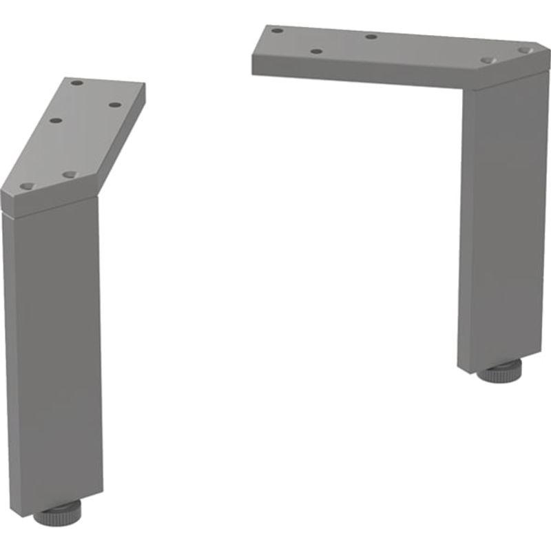 Geberit Set Füsse schmal (2 Stück), H:15 cm lava / pulverbeschichtet, Farbe schwarz Bild 1