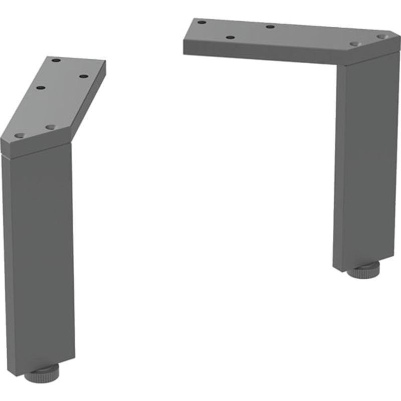 Geberit Set Füsse schmal (2 Stück), H:15 cm schwarz / pulverbeschichtet, Farbe schwarz Bild 1