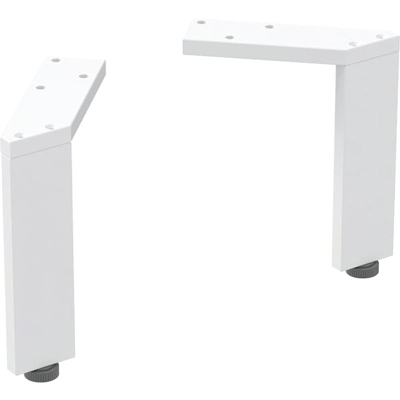 Geberit Set Füsse schmal (2 Stück), H:15 cm weiss / pulverbeschichtet, Farbe weiß Bild 1