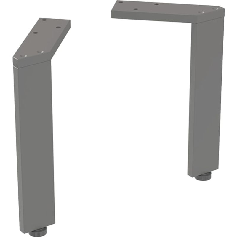 Geberit Set Füsse schmal (2 Stück), H:22,5 cm lava / pulverbeschichtet, Farbe schwarz Bild 1