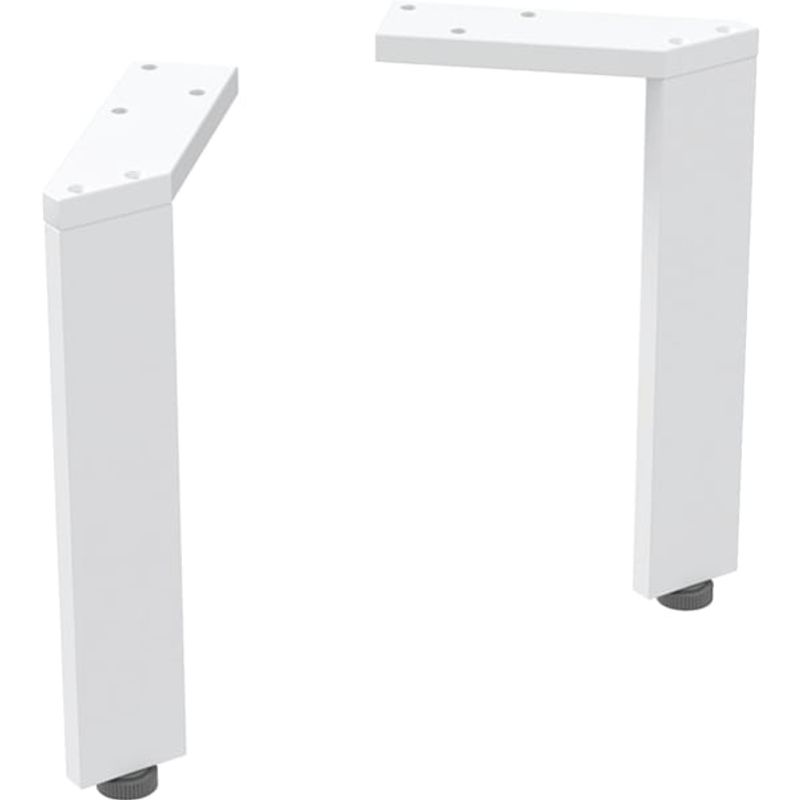 Geberit Set Füsse schmal (2 Stück), H:22,5 cm weiss / pulverbeschichtet, Farbe weiß Bild 1