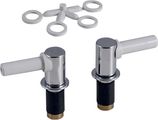 Geberit Set Scharniere, abnehmbar (2 Stück), Farbe silberfarben Bild 1