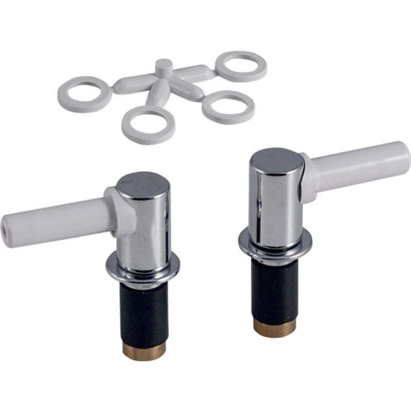 Geberit Set Scharniere, abnehmbar (2 Stück), Farbe silberfarben Bild 1