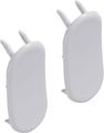 Geberit Deckkappen, für Wand-WC-/Bidet, Befestigung von der Seite, Set à 2 St, Farbe weiß Bild 1
