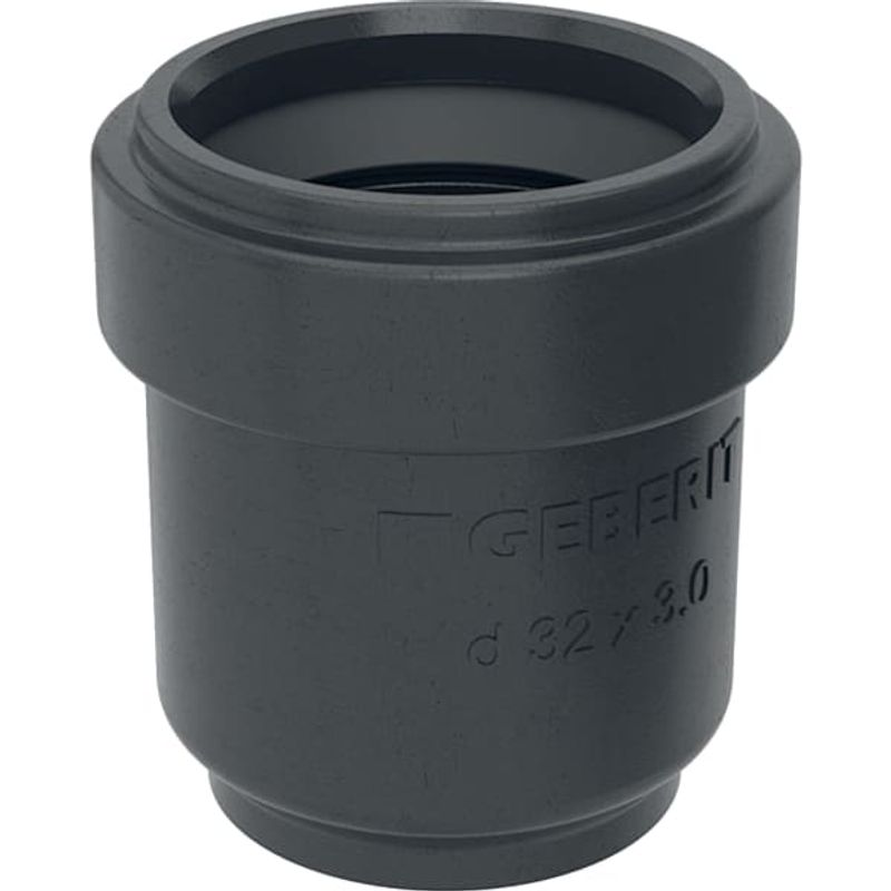 Geberit PE Anschlusssteckmuffe, mit Lippendichtung d32 / di32 L2,5, 48 mm, Farbe schwarz Bild 1