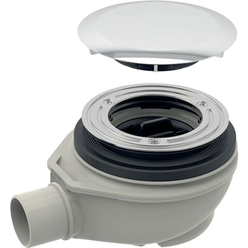 Geberit Duschwannenablauf d90 mit Ablaufdeckel Sperrwasserhöhe d50 PP, 50 mm Bild 1