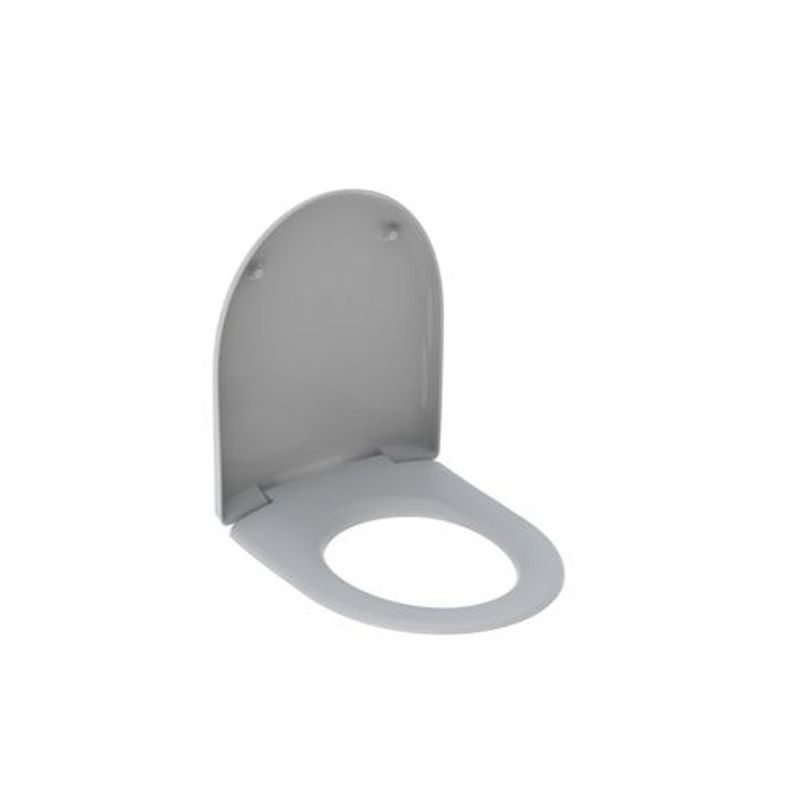 Geberit Renova WC-Sitz, Befestigung von oben, mit Absenkautomatik, Farbe grau Bild 1