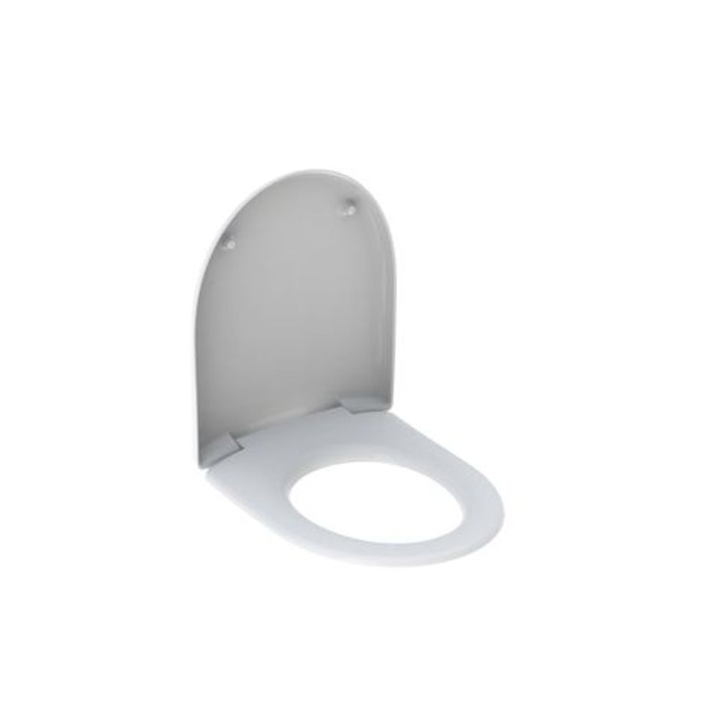 Geberit Renova WC-Sitz, Befestigung von oben, mit Absenkautomatik, Farbe weiß Bild 1