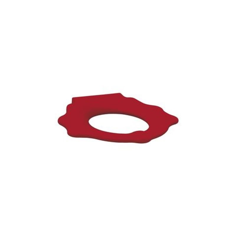 Geberit Bambini WC-Ring, für Kinder mit Stützf. Schildkrötendesign, Farbe rot Bild 1