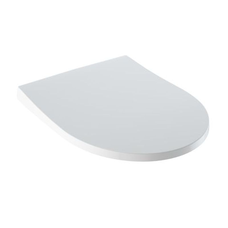 Geberit iCon WC-Sitz, schmales Design, mit Absenkautomatik, antibakteriell, Farbe weiß Bild 1