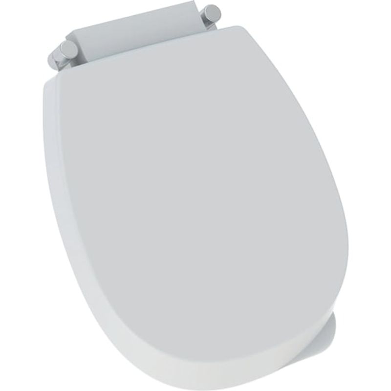 Geberit Urinal-Deckel, abnehmbar, Messing Scharnier chrom, Farbe weiß Bild 1
