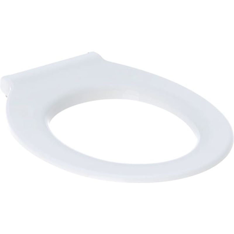 Geberit Basic WC-Sitzring, barrierefrei, antibakt, rund, Befestigung von unten, weiss, Farbe weiß Bild 1