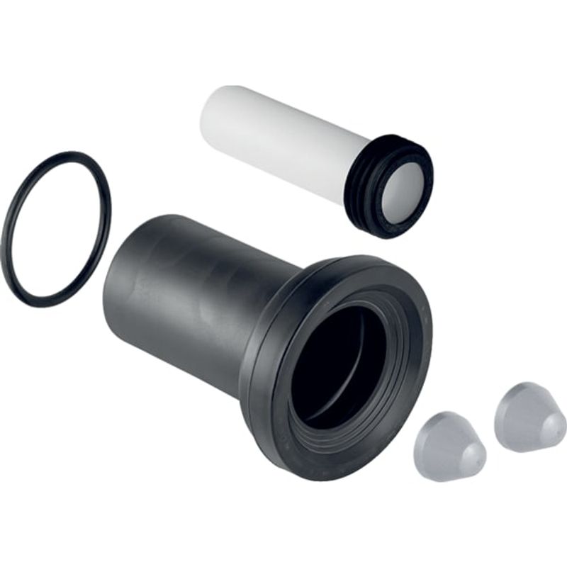 Geberit Anschlussset, für Wand-WC PE Länge: 18,5 cm, Farbe schwarz Bild 1