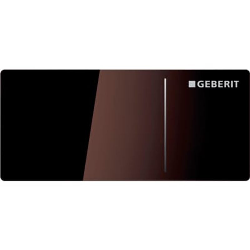 Geberit Fernbetaetigung Typ 70, für 2-Mengen-Spülung zu Omega Unterputz-Spülkasten, Glas umbra, Farbe grau Bild 1
