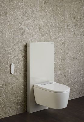 Geberit Wand- Dusch-WC, komplett, Des.Abd.chrom, 340 x 560 x 375 x 570 mm, Farbe weiß Bild 3