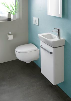 Geberit Renova Compact WWC Tiefspüler Ausld. 49 cm, Rimfree, KeraTect, 330 x 355 mm, Farbe weiß Bild 4