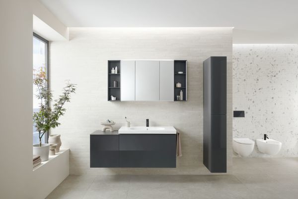 Geberit Acanto Wandbidet, mit Überlauf geschl. Form, T:53 cm, weiss, 275 x 355 mm, Farbe weiß Bild 3