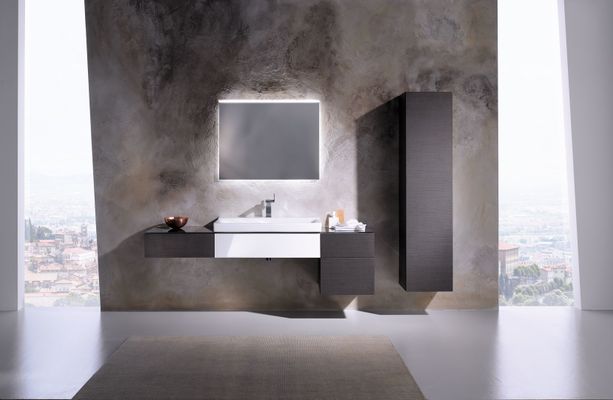 Geberit Xeno2 Lichtspiegel, mit direkter und indirekter Beleuchtung, 90 x 71 x 5,5 cm, 710 x 900 mm Bild 3