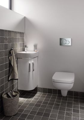 Geberit Sigma1 Betätigungsplatte, für 2-Mengen-Spülung hochglanz-, 13 x 246 x 164 x 130 mm, Farbe chrom Bild 3