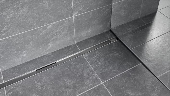 Geberit Duschrinne CleanLine80, 30-130 cm Edelstahl poliert / gebürstet, 10 x 1300 x 1300 mm, Farbe silber Bild 3