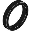 Geberit PE Qütschdichtung di, 105 x 10 mm, Farbe Schwarz Matt Bild 2