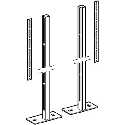 Geberit Staender verzinkt mit Fussplatten und Befestigungsschrauben, Farbe grau Bild 4