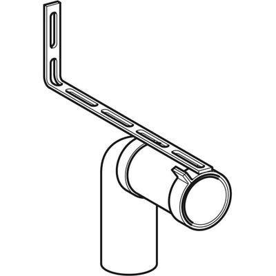 Geberit Anschlussbogen, 90Gr, mit Verlängerung, d110, Farbe weiß Bild 4