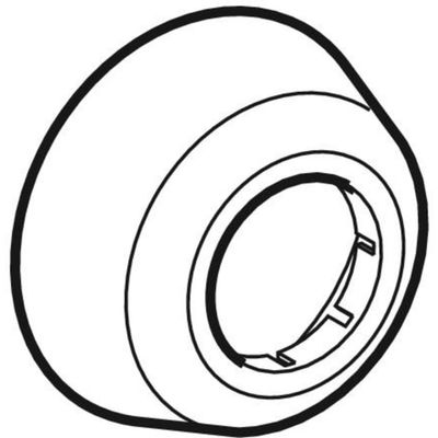 Geberit Wandrosette tief Abgang d32, Farbe weiß Bild 4