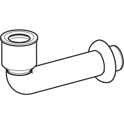 Geberit Anschlussbogen für Urinal D 50 mm, mit Dichtung weiss, Farbe weiß Bild 4