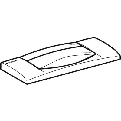 Geberit Betätigungsplatte 300T weiss für UP- Spülkasten Betätigung von oben, 33 x 340 x 140 mm, Farbe weiß Bild 6