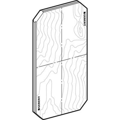 Geberit Montageplatte, für Griff- und Haltesysteme, 57 x 30 x 3 cm aus Baufunierholz Bild 4