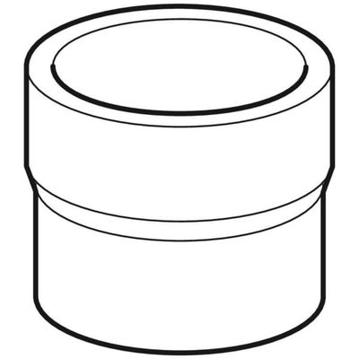 Geberit PE-HD Übergangsstutzen auf Guss d200 / 212 mm, 160 mm, Farbe schwarz Bild 4