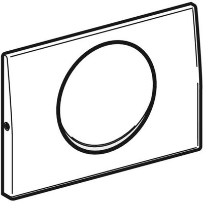 Geberit Betätigungsplatte Mambo Edelstahl mit Spezialschrauben Betätigung v.vor, 25 x 246 x 164 mm, Farbe silber Bild 5