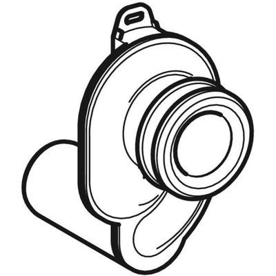 Geberit Urinal-Absaugesifon weiss Abgang waagerecht für Spülmengen von 1-4l, Farbe weiß Bild 5