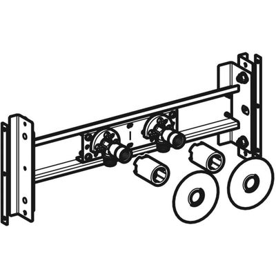 Geberit Traversenelement für AP-Wandarmatur variable Armaturenposition Bild 5