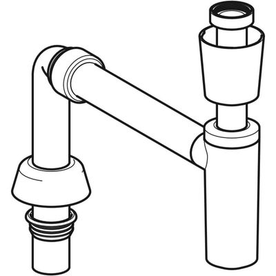 Geberit Tauchrohrgeruchsverschluss, für WB Abgang vertikal, d40 G1 1/4, weiss, Farbe weiß Bild 4