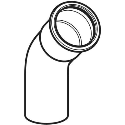 Geberit Mapress C-Stahl Bogen 45Gr, mit Einschubende d12, Farbe grau Bild 4
