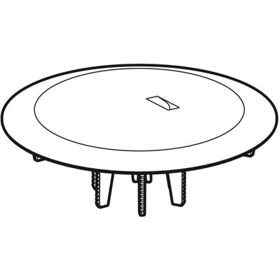 Geberit Ablaufdeckel d90 zu Duschwannenablauf, Farbe weiß Bild 2
