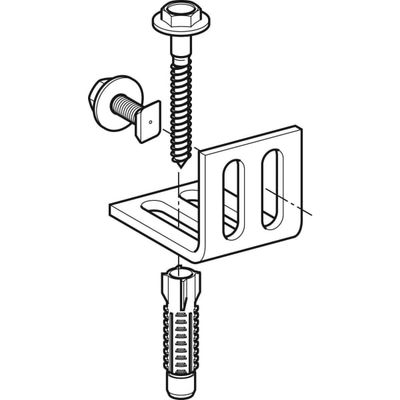 Geberit Montagewinkel, 75 x 50 mm Bild 4