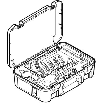 Geberit Koffer für Pressbacken Akkubetrieb Kompatibilitaet (2) (3), 383 x 524 x 174 mm Bild 2