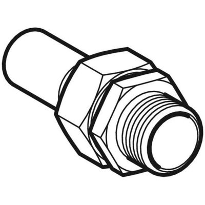 Geberit Mapress Edelstahl Übergangsverschraubte, mit AG und Einschubende d15-R1 / 2, 86 mm, Farbe silberfarben Bild 4