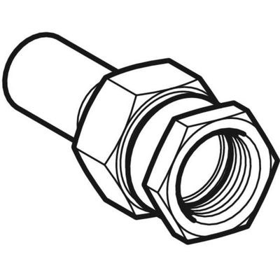 Geberit Mapress Edelstahl Übergangsverschraubte, mit IG und Einschubende d18-Rp1 / 2, 81 mm, Farbe silberfarben Bild 4